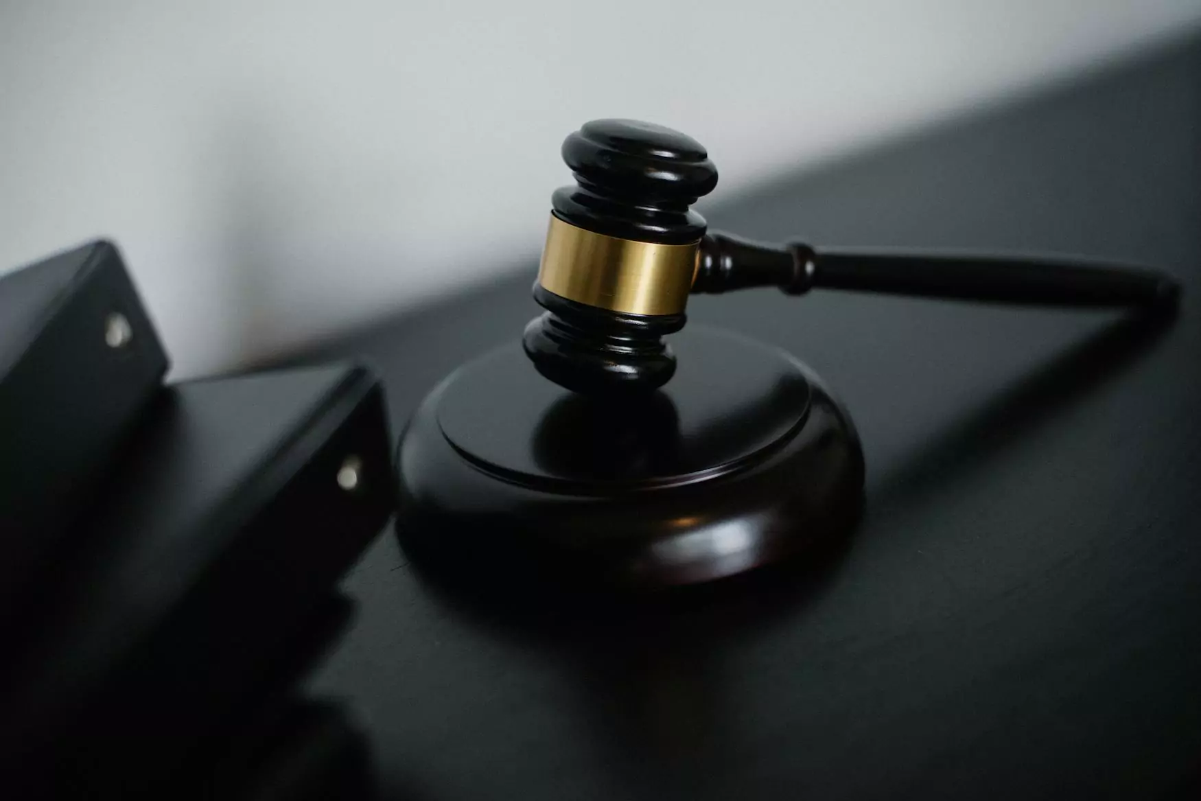 Auction Gavel On Desk